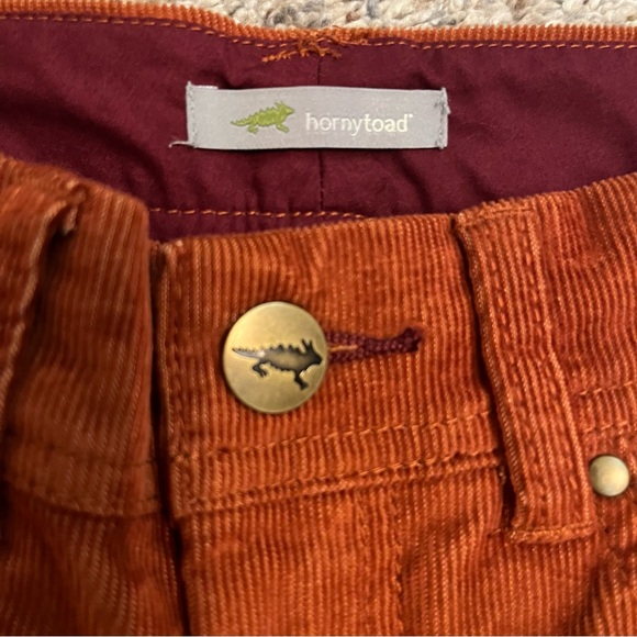 Horny Toad Rust Corduroy Pants Size 2 - Picture 2 of 10